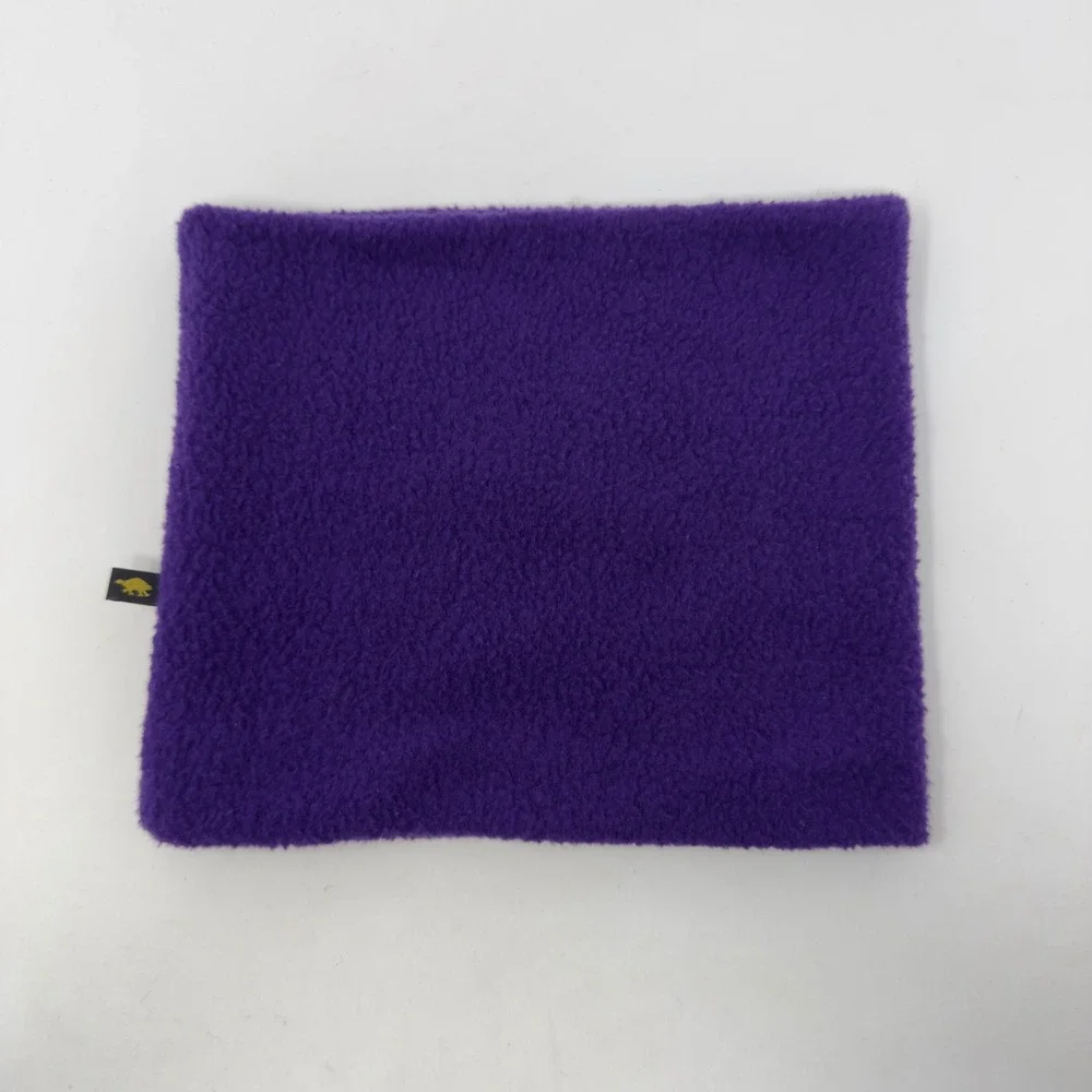 Vtg Turtle Fur‎ Neck Warmer Purple Fleece Gaiter Original Made in USA One Size